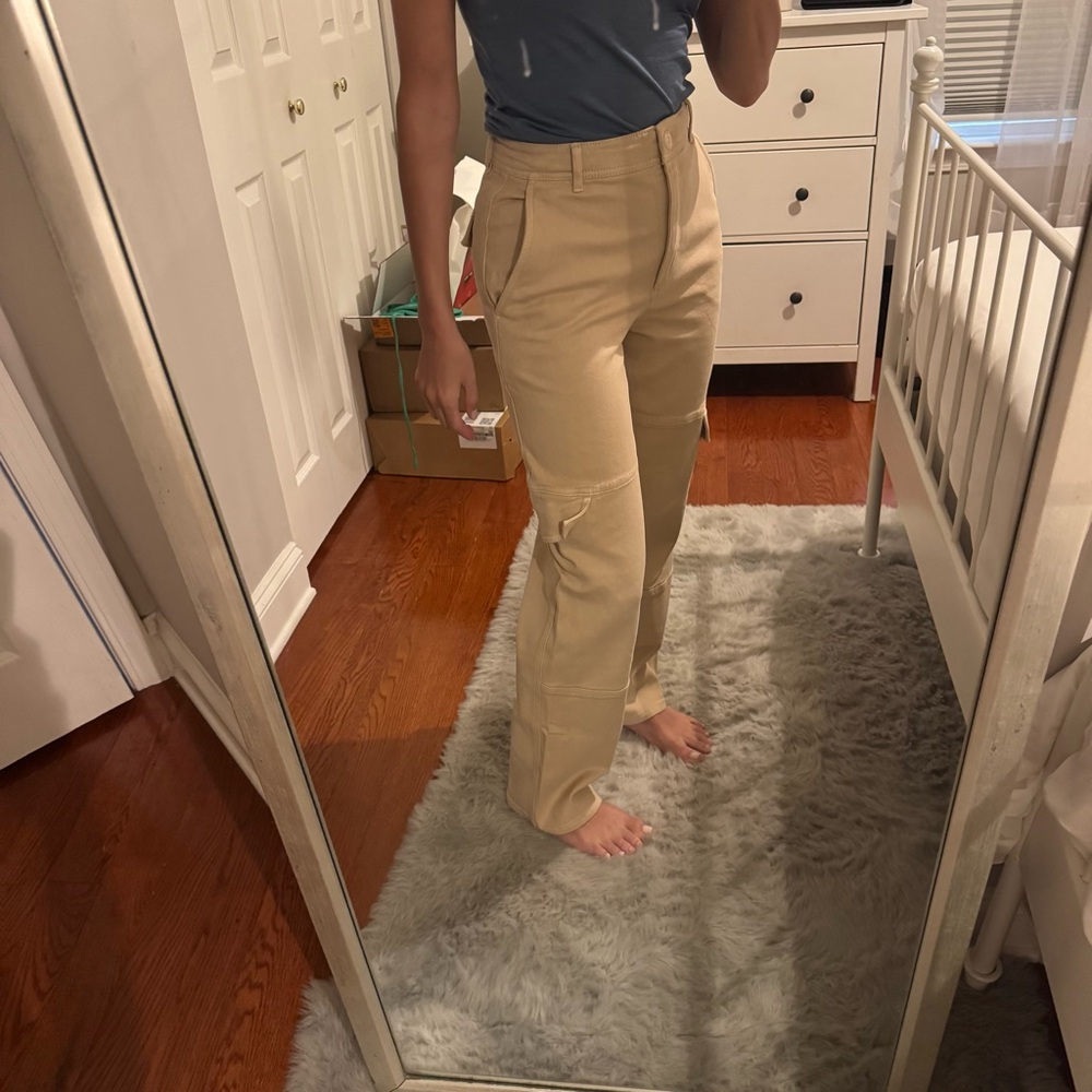 Aritzia Wilfred Free Maeve Cargo Pant Gd Flax Beige